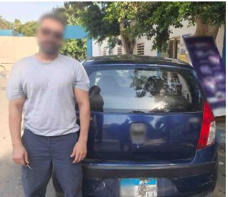 ضبط سائق لقيامه بطمس اللوحات المعدنية لسيارته بالقاهرة