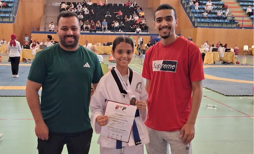 ألف مبروك.. رغد يونس تحقق المركزالثالث في بطولة الجمهورية للتايكوندو