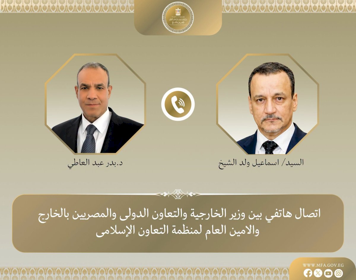 وزير الخارجية يجري اتصالا هاتفيا مع أمين عام منظمة التعاون الإسلامي