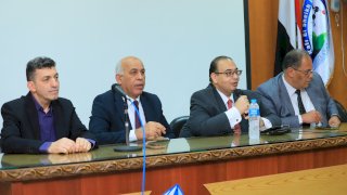 رئيس جامعة كفر الشيخ يستقبل الملحق الثقافي الليبي