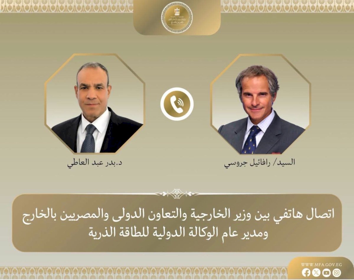 عبدالعاطي وجروسي يبحثان مستجدات الأوضاع الإقليمية