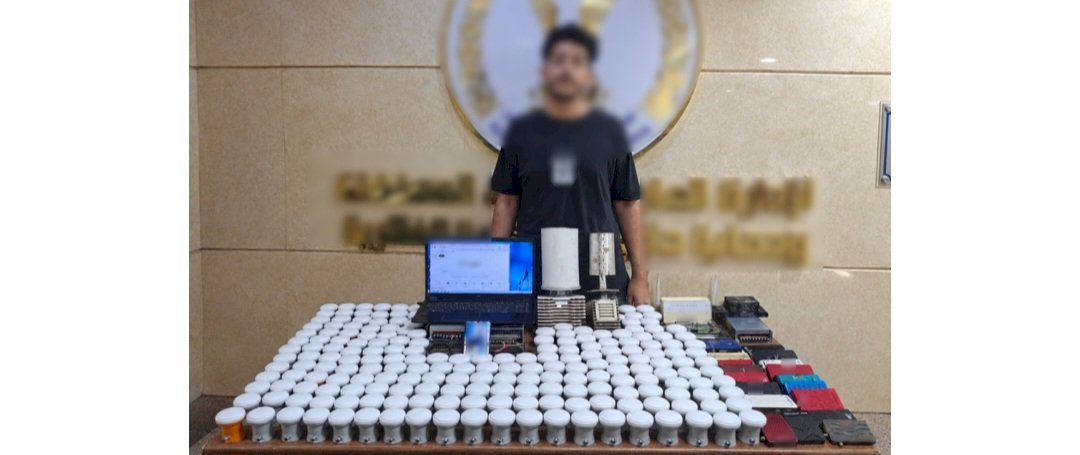 ضبط عاطل لقيامه بإنشاء وإدارة شبكة بث تليفزيونى لاسلكية "بدون ترخيص" بالقاهرة
