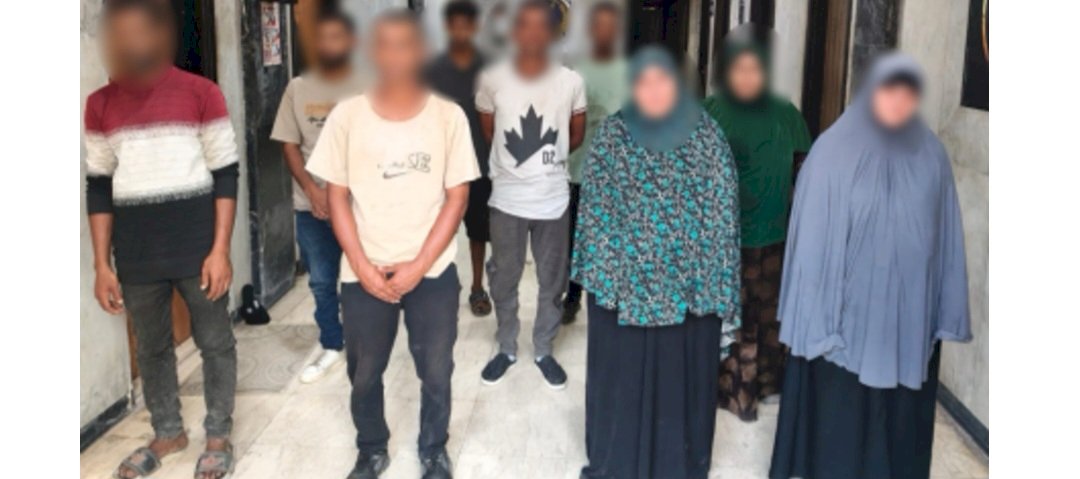 ضبط (6 رجال و3سيدات)  لقيامهم بإستغلال الأحداث في التسول بالجيزة