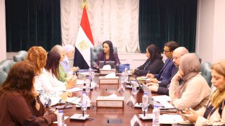 وزيرة التضامن تلتقي مديرة برنامج الأغذية العالمي في مصر