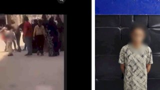 نكشف فيديو  قيام عامل بتهديد مالك مركز صيانة سيارات بسلاح أبيض بالقاهرة