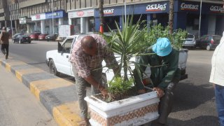 مشروع اتحضر للاخضر يستكمل عمله بشوارع العجوزة