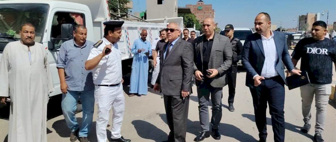 مدير أمن بني سويف يقود حملة مرافق مكبرة لإزالة 318 حالة إشغال بمدينة ببا