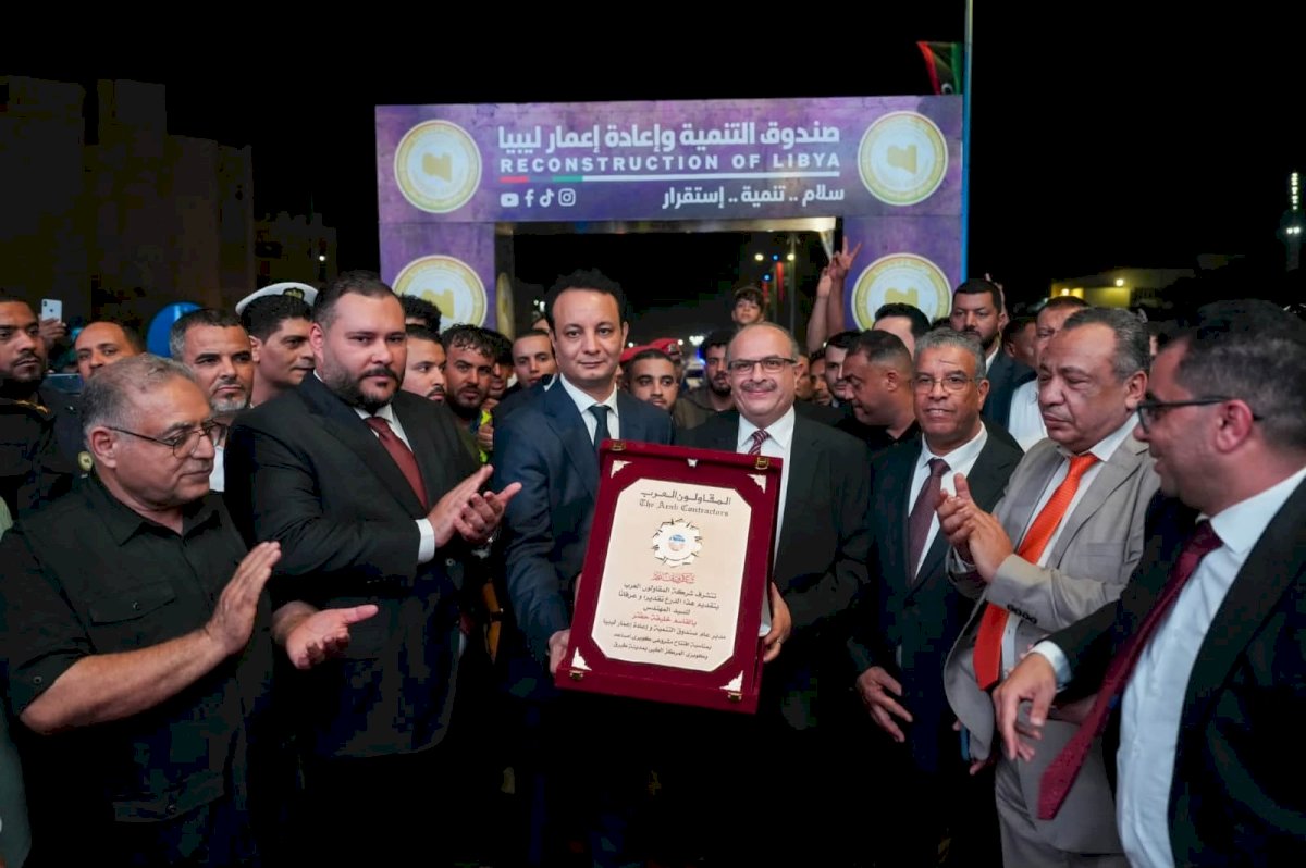 المقاولون العرب تنفذ كوبريين بمدينة طبرق الليبية
