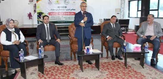 محافظ بني سويف يشهد احتفالية تسليم 63 منحة جامعية للطلاب المتفوقين