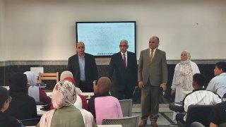 رئيس جامعة جنوب الوادي الأهلية يتفقد  مباني هندسي 1 وهندسي 2