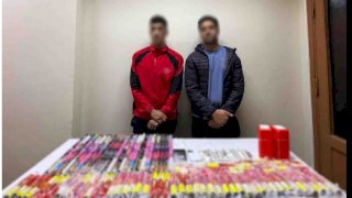 بعد رصد الاجهزة الامنية ضبط  عاطلين لقيامهما بإدارة صفحة للترويج لبيع  الألعاب النارية بقنا